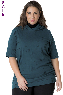 Yesta Sweater spat print capu 83CM