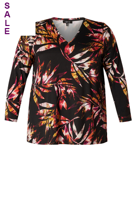 COLLETTA shirt V hals print