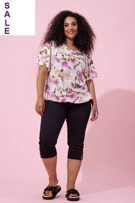 ZHENZI blouse bloemprint