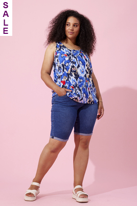 ZHENZI singlet Selah print