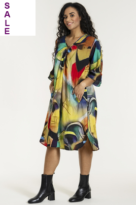 Studio jurk Fidan V hals