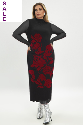 Mat fashion jurk mousse tricot