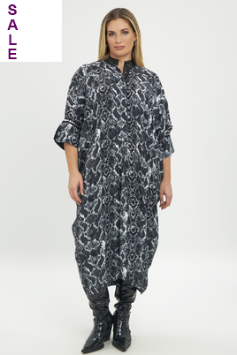 Mat fashion jurk wijdvallend