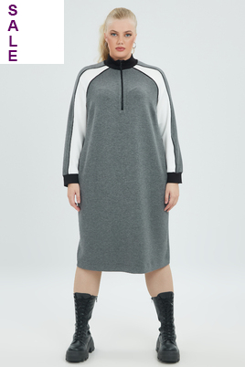 Mat fashion jurk sporty look