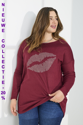 ONLY tuniek ALBA glans opdruk