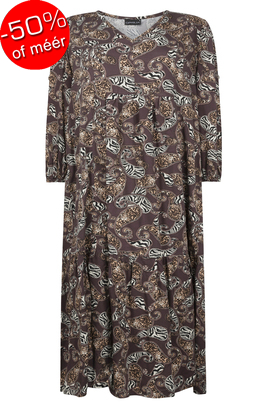 Ophilia jurk Lucy viscose dessin