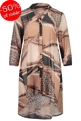 Ophilia blouse Noor chiffon dessin