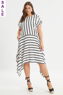 Mat Fashion streep jurk