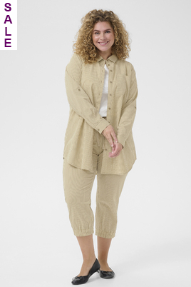 Kaffe Curve blouse oprolmouw streep