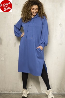 ZHENZI lange sweater capuchon