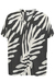 BLACK/Palm Print