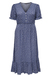 Vintage Indigo/San Small White Flower