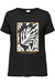 BLACK/Upscaled Palm Print