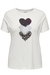 Cloud Dancer/Heart Leo Pink Print
