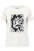 Cloud Dancer/Silver Palm Print