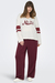 Ruby Wine/White Piping