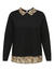 Black Woven/Leopard