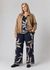 Navy/flower