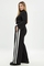 Mat fashion broek zijbies met rits
