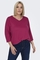 ONLY shirt LINNE V hals elastiek zoo