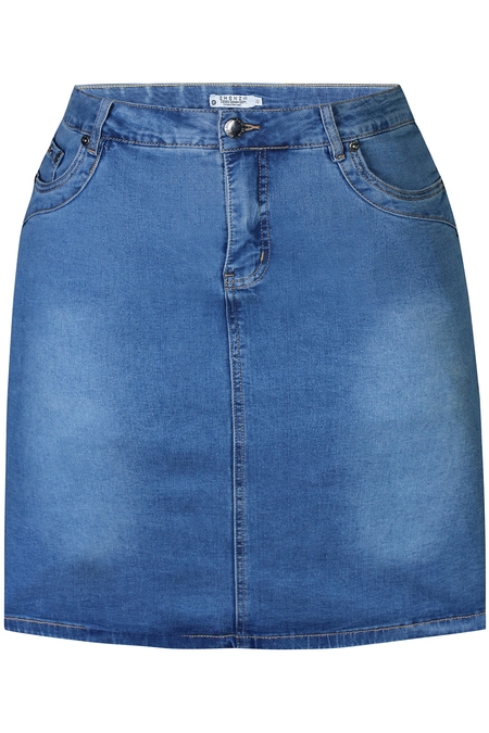 ZHENZI jeans rok met broekje