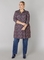 COLLETTA blouse lang print
