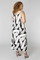 COLLETTA jurk travel zwart wit V ha