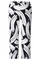 COLLETTA broek zwart wit travel prin