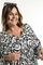 Gozzip maxi jurk kaftan zwart wit pr