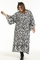Gozzip maxi jurk kaftan zwart wit pr