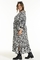 Gozzip maxi jurk kaftan zwart wit pr