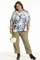Gozzip wijde blouse linnen look