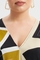 Mat Fashion blouse dubbele V hals
