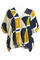 Mat Fashion blouse dubbele V hals