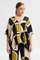 Mat Fashion blouse dubbele V hals