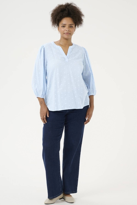 Kaffe Curve blouse voile stof hartje