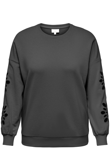 ONLY ECO sweater opengewerkte mouw