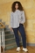 ZHENZI blouse Evyn seersucker streep