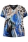 ZHENZI shirt print voor V hals