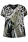 ZHENZI shirt print voor V hals