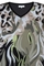 ZHENZI shirt print voor V hals