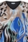 ZHENZI shirt print voor V hals