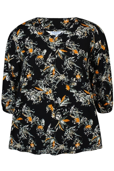 ZHENZI shirt V hals print