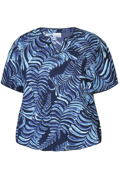 ZHENZI blouse Macy palmprint