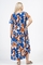Curviss jurk wijd Vhals print