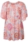 ZHENZI jurk Lyne print