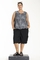 Gozzip Black singlet streep print