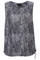 Gozzip Black singlet streep print