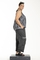 Gozzip Black singlet streep print