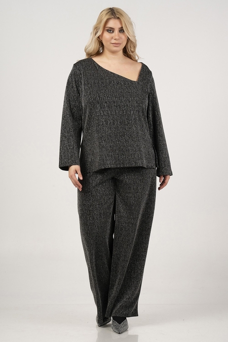 Curviss broek glitter jersey